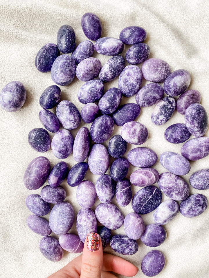 Lepidolite Pebble // Calming + Supports Learning