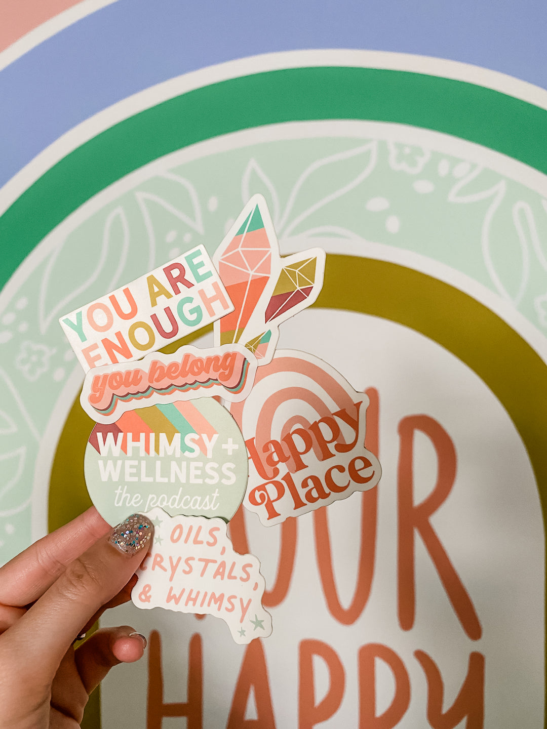 Whimsy + Wellness Podcast Sticker Set