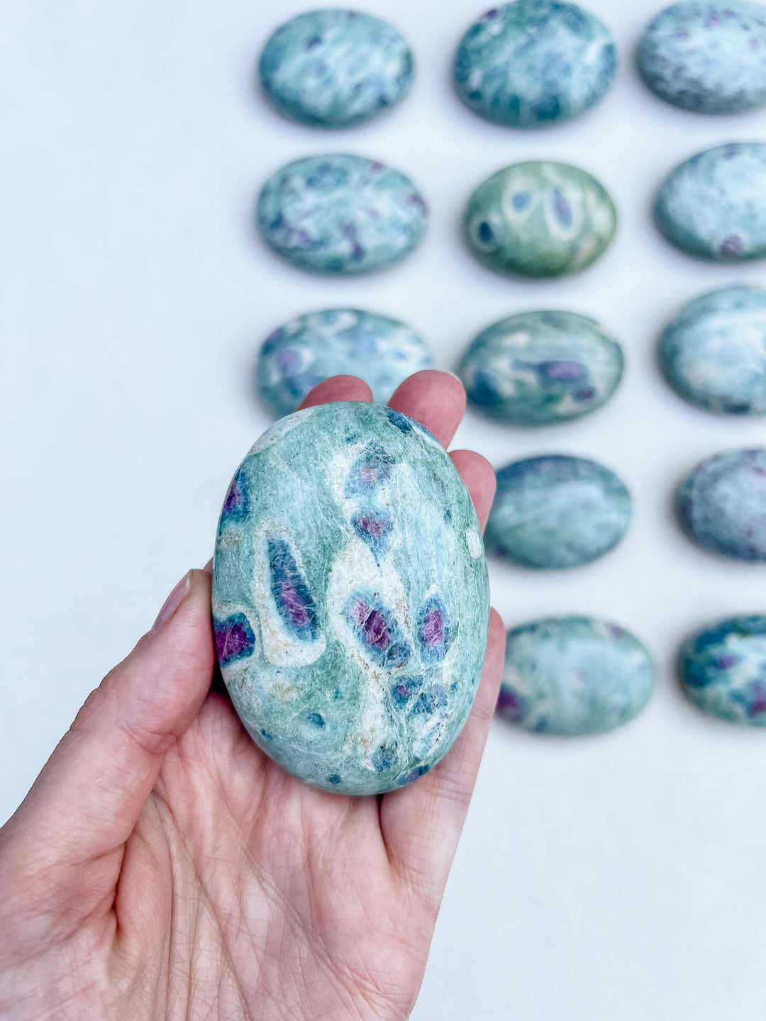 Ruby in Fuchsite Palm Stone // Healing + Love + Acceptance