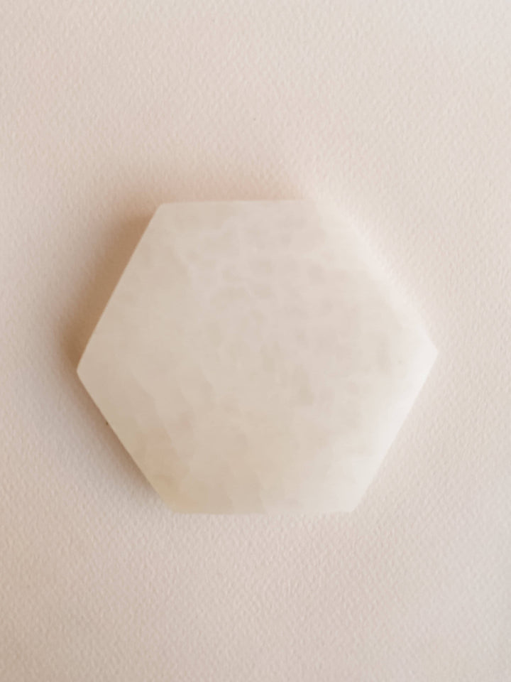 Selenite Hexagon Plate // Protection + Insight + Flexibility