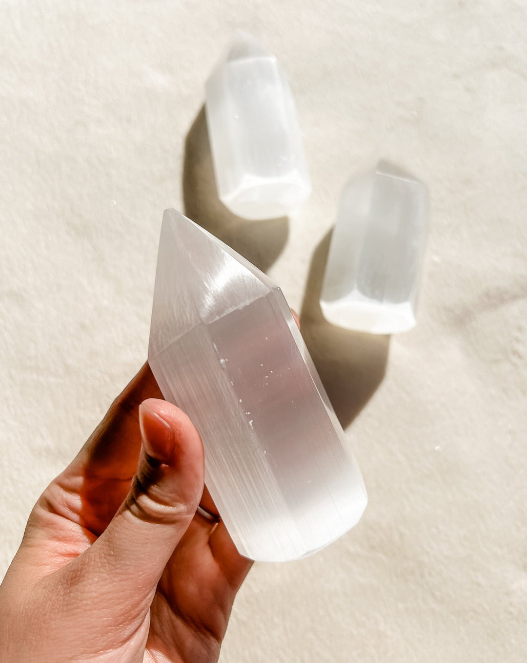 Selenite Point // Cleansing + Peace