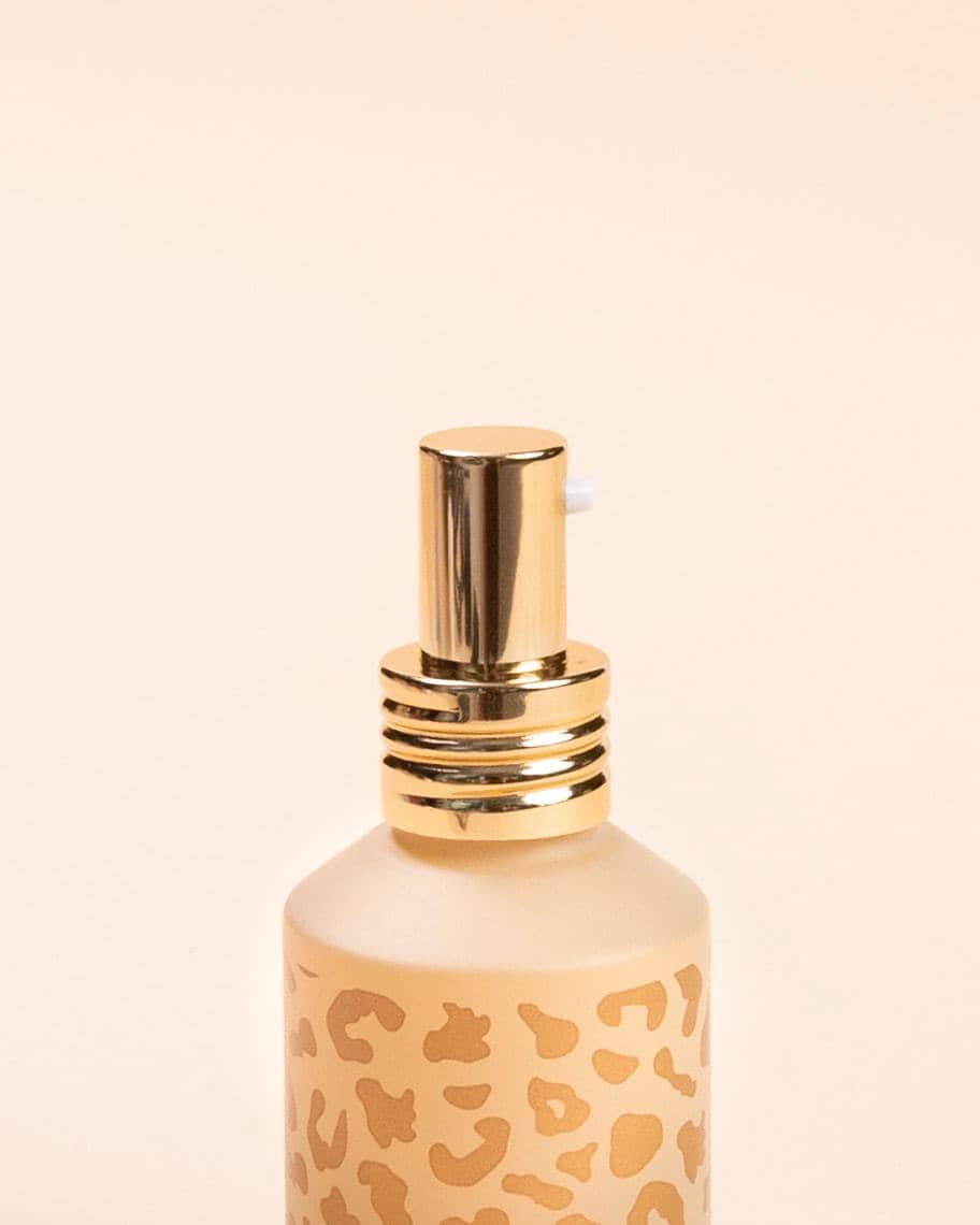 Leopard Print Glass Bottle | 2oz. Pump